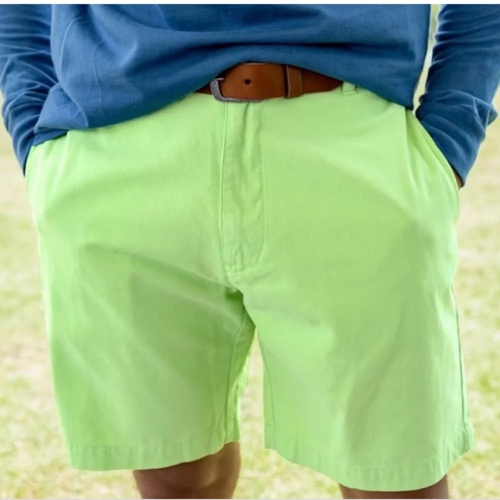 J. Crew - Mens 9” Cotton Stanton Short in Neon Lime